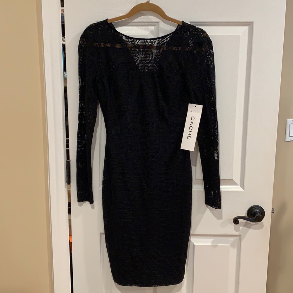 Cache Black Dress NWT